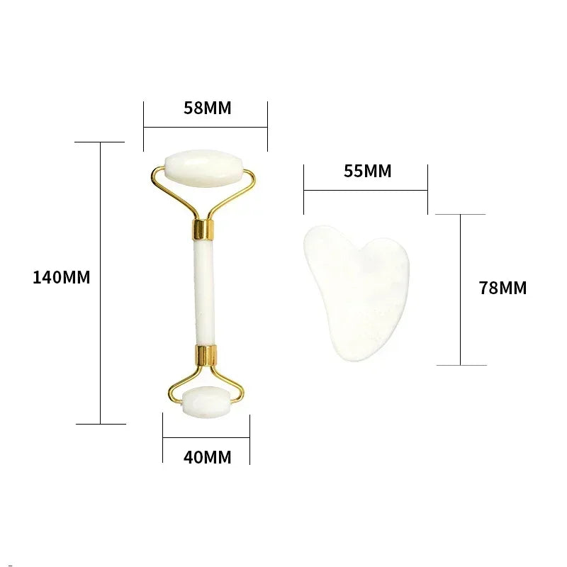 Gua Sha Massager For Face Care Jade Rollers Beauty Health Skin Scraping Chin Lifting Natural Stone Gouache Massage