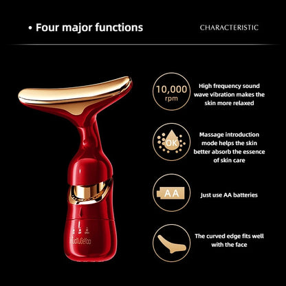 Multi-Functional Beauty Device for Face Slimmer Skin Tightening Wrinkle Anti Aging 3 In 1 Facial Lifting Device Neck Eye Massage