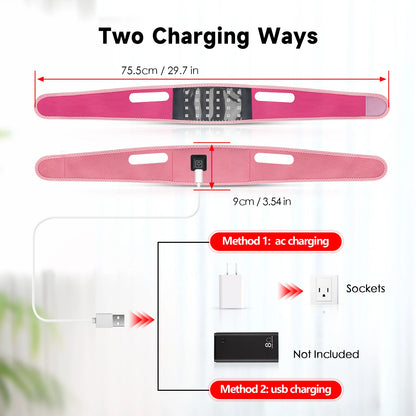 Red Light Therapy Infrared Therapy Chin Neck Home Use Neck Heating Belt Lifting Firming Skin Therapy Neck Pain Relief Wrap 850NM