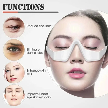 3D Red Light EMS Eye Massager Eyecare Glasses Dark Circles Puffiness Wrinkles Reduction Eye Fatigue Relaxing Beauty Care Device