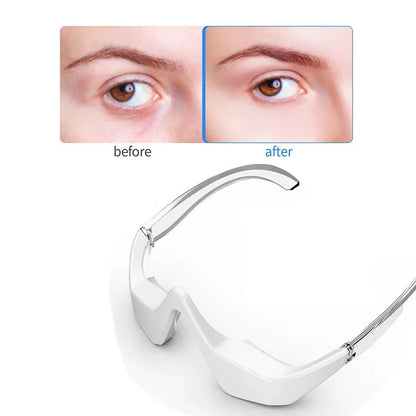 3D Red Light EMS Eye Massager Eyecare Glasses Dark Circles Puffiness Wrinkles Reduction Eye Fatigue Relaxing Beauty Care Device