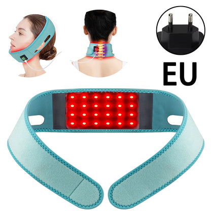Red Light Therapy Infrared Therapy Chin Neck Home Use Neck Heating Belt Lifting Firming Skin Therapy Neck Pain Relief Wrap 850NM